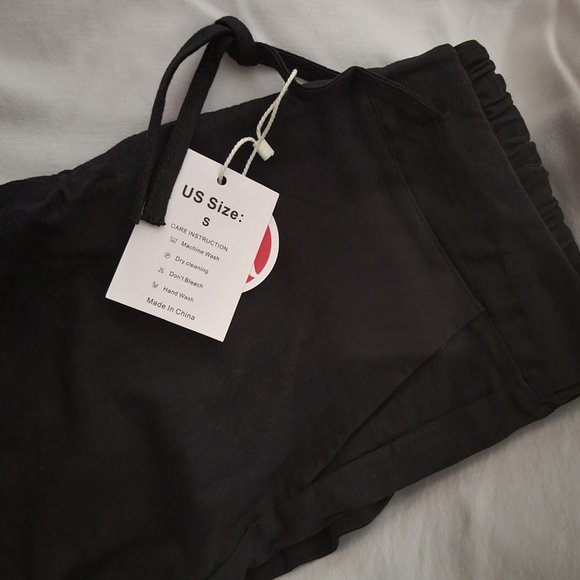 Black Linen Pants Size Small - Picture 4 of 6